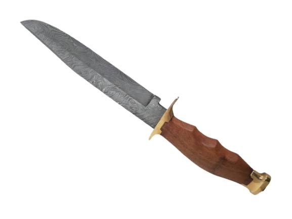 Couteau de chasse lame damas - Chez le grossiste