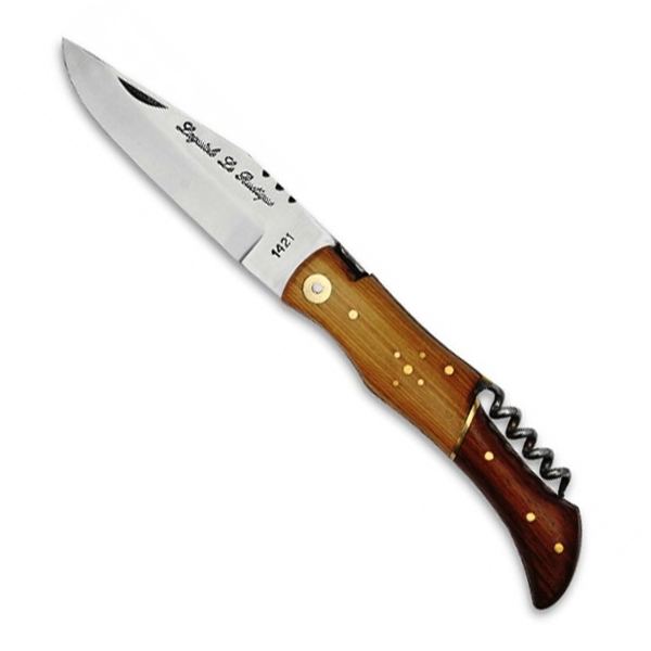 Couteau de chasse Laguiole 11,5 cm TB teck/palissandre